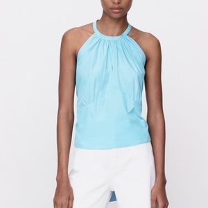 Zara Blue Sleeveless Tank Top Blouse